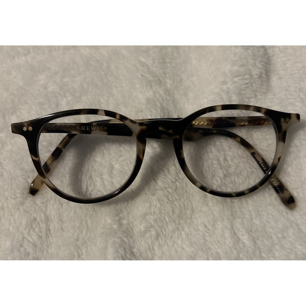 KREWE Rowan Eyeglasses Tortoise Round Optical Frames Designer Glasses